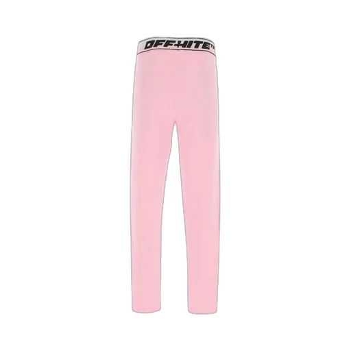 Off-White Kids Logo Waistband Stretch Leggings