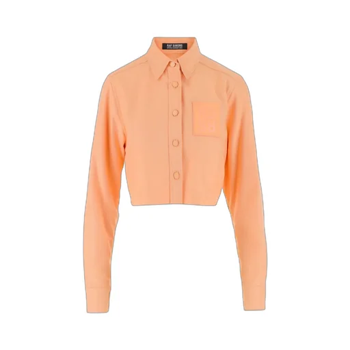 Raf Simons Frayed Hem Cropped Shirt