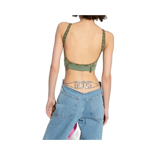Monogram Print Sports Bra