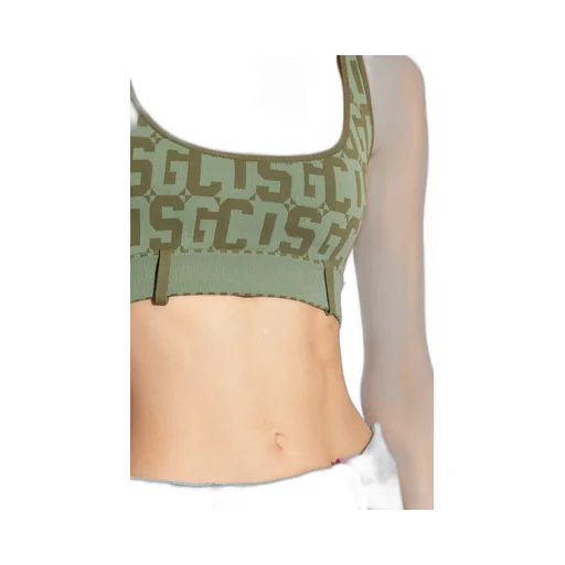 Monogram Print Sports Bra