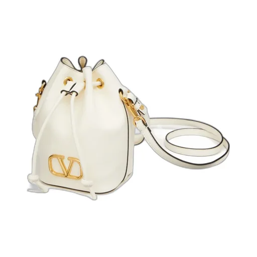 Valentino Vlogo Signature Drawstring Bucket Bag