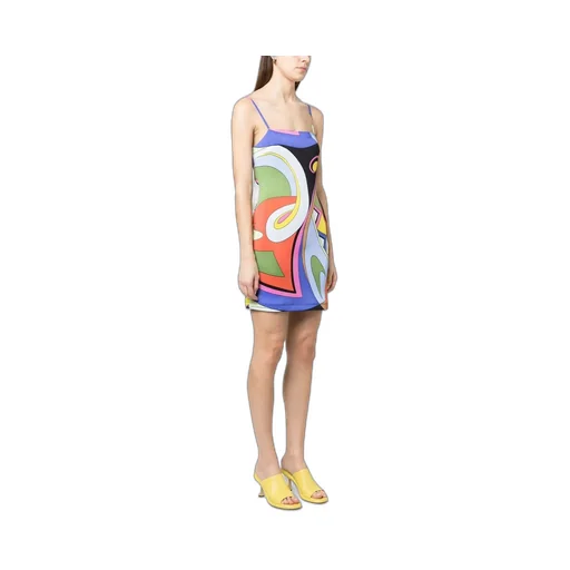 Graphic-Print Short Dress