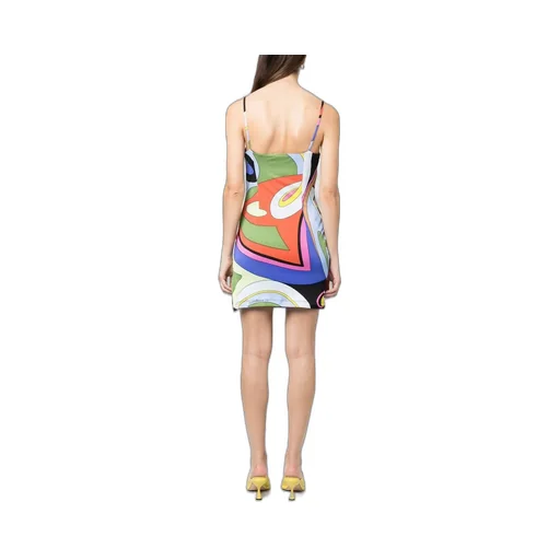 Graphic-Print Short Dress
