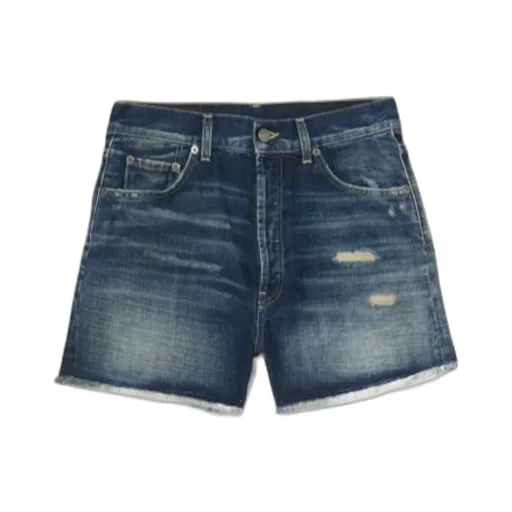 Logo Denim Shorts