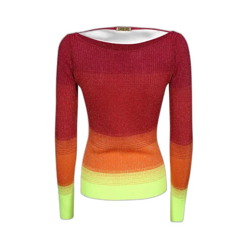 Gcds Boat Neck Ribbed-Knit Jumper