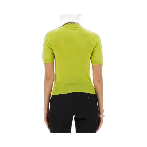 Vivienne Westwood Orb Embroidered Short-Sleeved Knitted Jumper