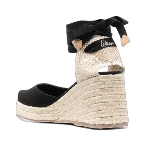 Castaer Tina Tie-Fastened Wedge Espadrilles