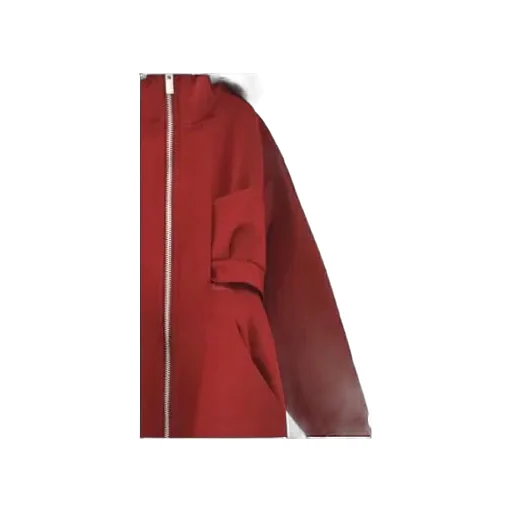Long-Sleeved Hooded Coat