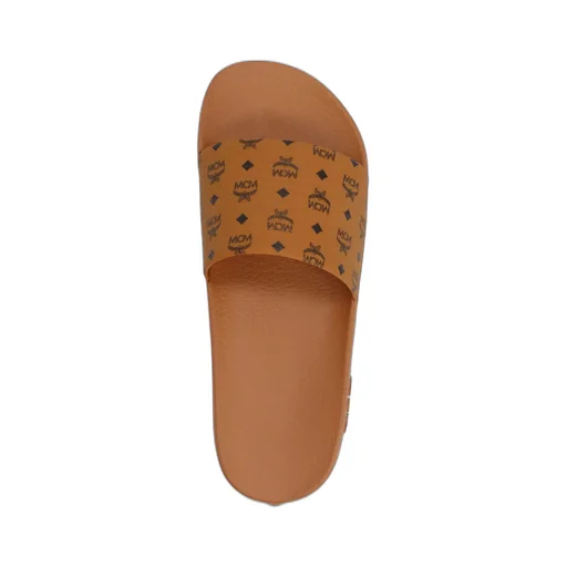 Mcm Monogram Printed Slip-On Slides