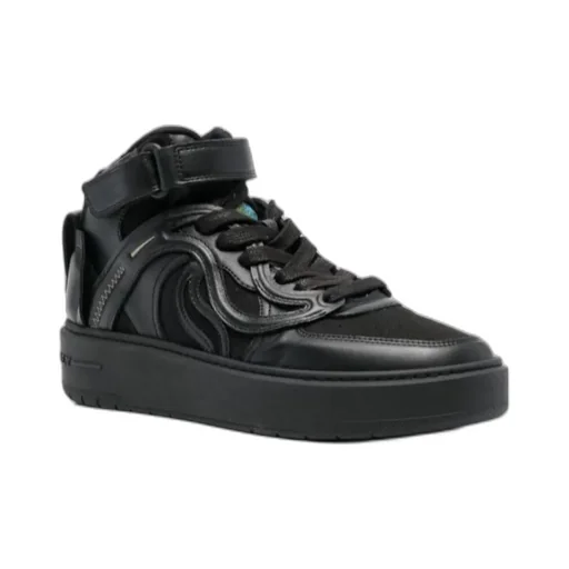 Logo-Lacing Casual Sneakers