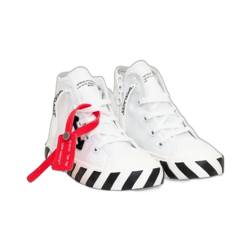 Off-White Kids Diagonal Stripe Print Lace-Up Sneakers