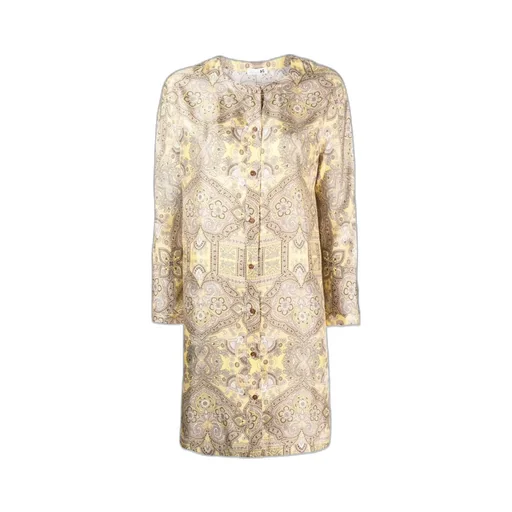 Printed Long Silk Shirt