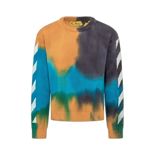 Off-White Kids Tie-Dyed Knit Jumper