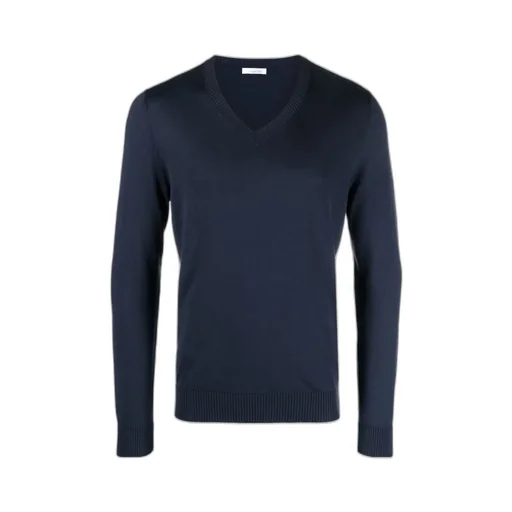 V-Neck Rib-Trimmed Jumper