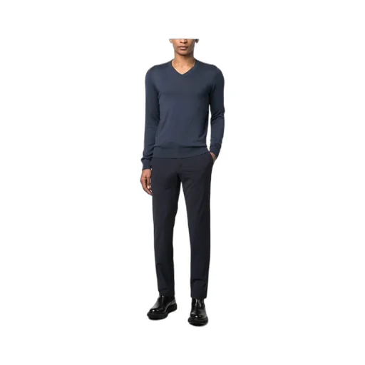 V-Neck Rib-Trimmed Jumper