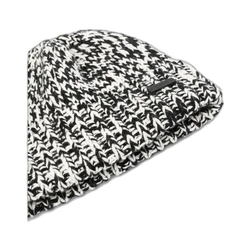 Saint Laurent Cuffed Logo Patch Beanie