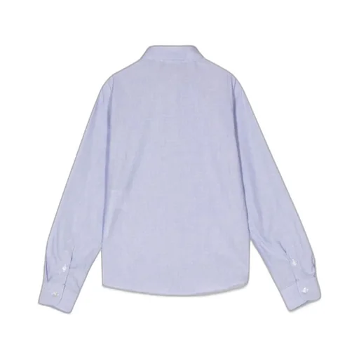 Embroidered-Logo Polka-Dot Shirt
