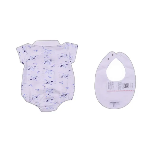 Emporio Armani Kids All-Over Fish Printed Bodysuit