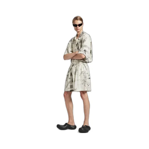 Washed Crayon Allover Pyjama Shorts