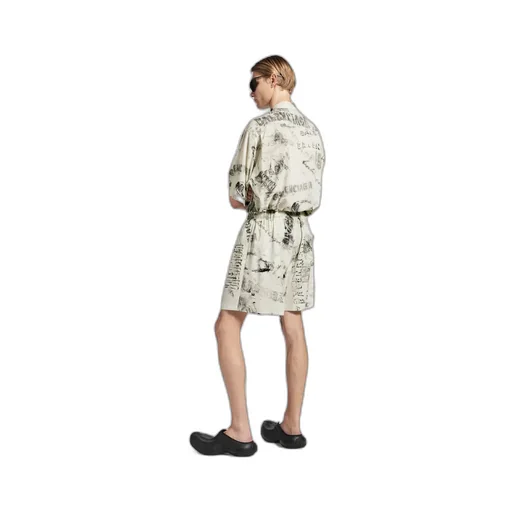 Washed Crayon Allover Pyjama Shorts
