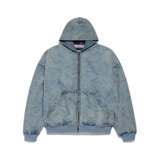 Handrawn Bows Denim Jacket