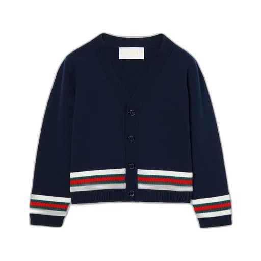 Baby Cotton Cardigan With Web