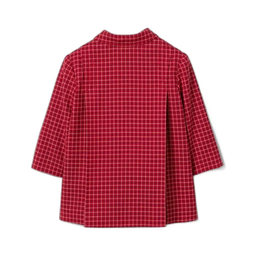 Baby Check Wool Coat