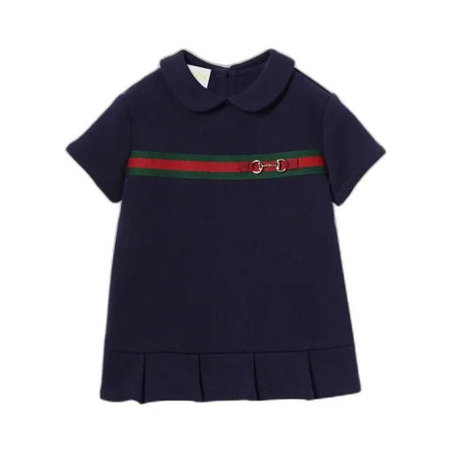Baby Cotton Dress With Web