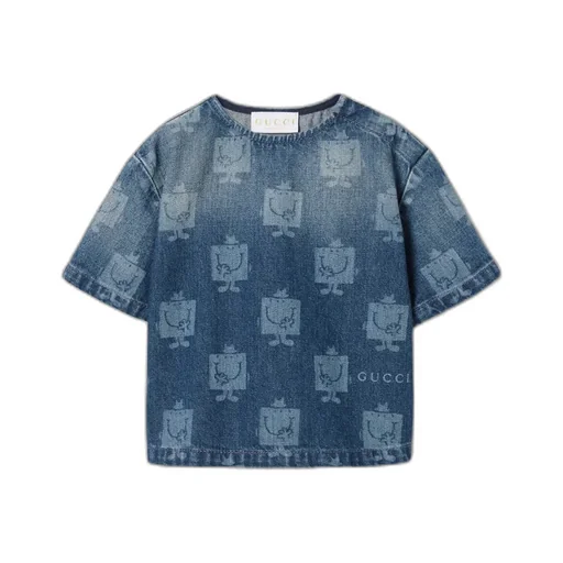 Baby Printed Denim T-Shirt