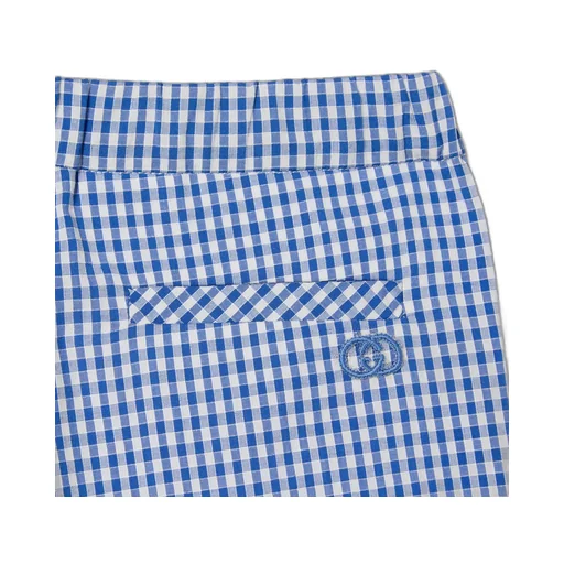Children's Gingham Cotton Shorts