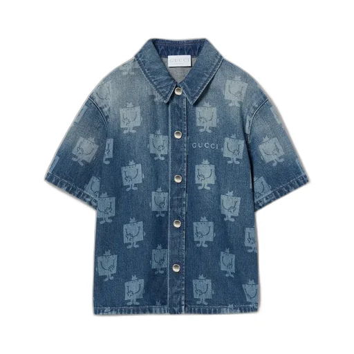 Children's Printed Denim Shirt