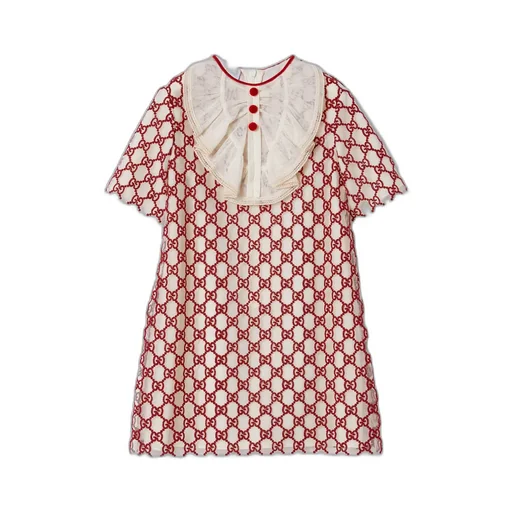 Children's Embroidered Gg Nylon Dress