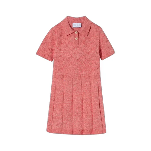 Children's Gg Cotton Polo Dress
