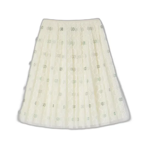 Children's Embroidered Gg Tulle Skirt