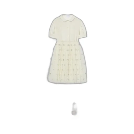 Children's Embroidered Gg Tulle Skirt