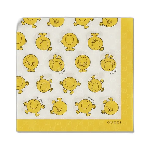 Children's Printed Gg Silk Bandana