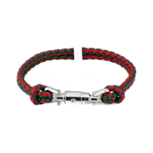 Braided Bracelet With Piston Detail