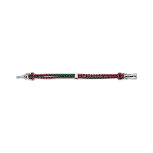 Braided Bracelet With Piston Detail
