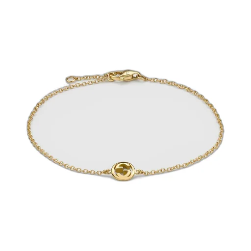 Gucci Interlocking 18K Chain Bracelet