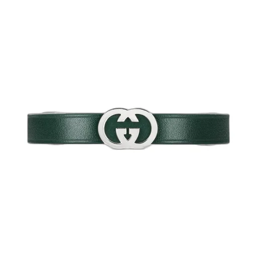 Gucci Interlocking Leather Bracelet