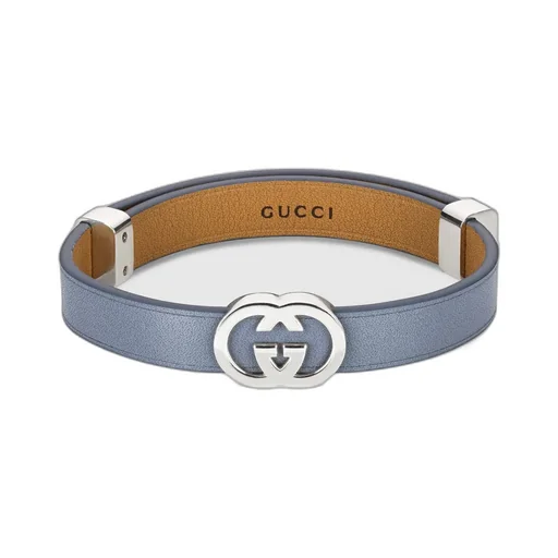 Gucci Interlocking Leather Bracelet