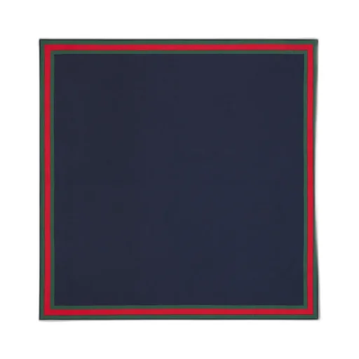 Cotton Silk Pocket Square With Web
