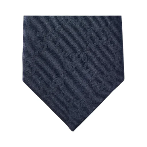 Gg Silk Cotton Tie