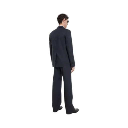 Single-Breasted Gg Wool Jacket
