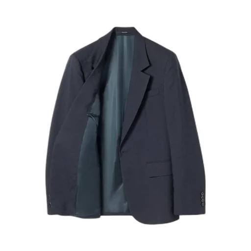 Single-Breasted Gg Wool Jacket