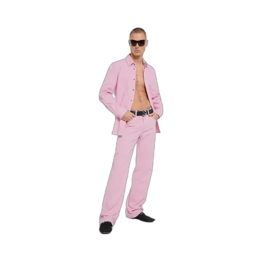 Dyed Gg Cotton Denim Jacquard Pants