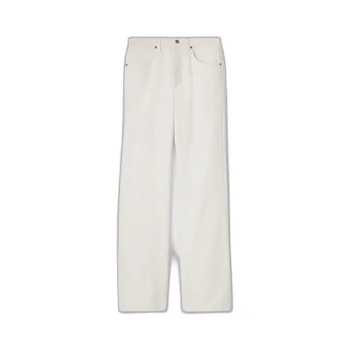 Gg Cotton Denim Jacquard Pants