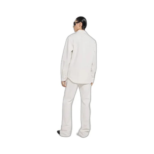 Gg Cotton Denim Jacquard Pants