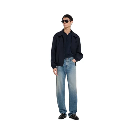 Gg Cotton Silk Jacquard Polo Shirt