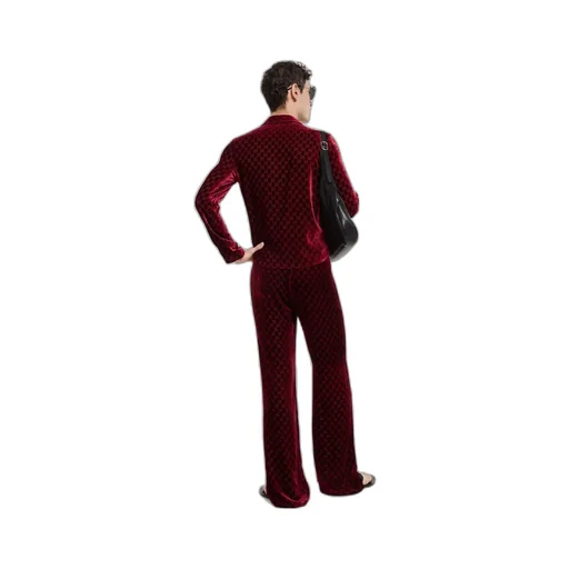 Gg Stretch Velvet Devoré Pants